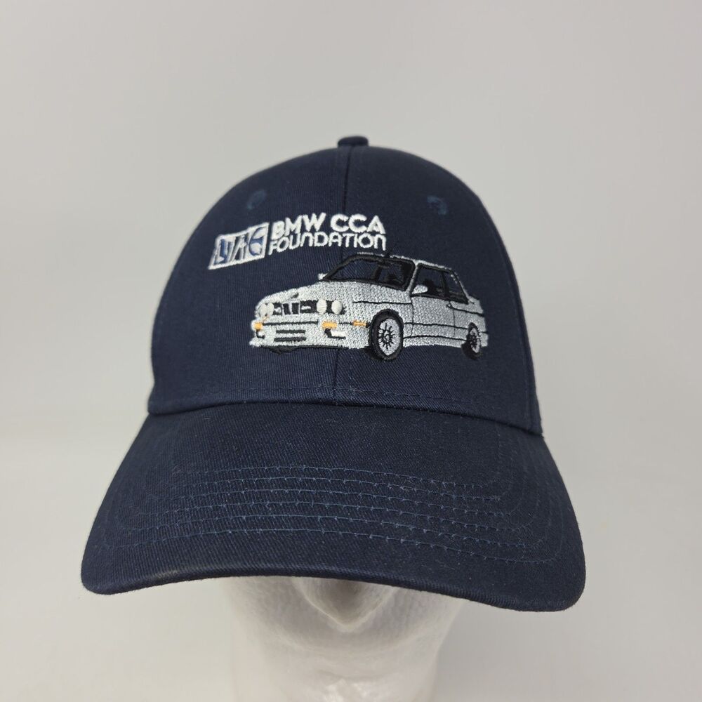 BMW CCA Car Hat Cap One Size Blue Drive Embroidered Mens Adjustable